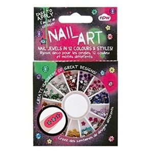 NPW Nail Jewels 12 Colors & Styles Nail Art Kit